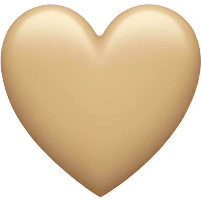 Beige heart emoji