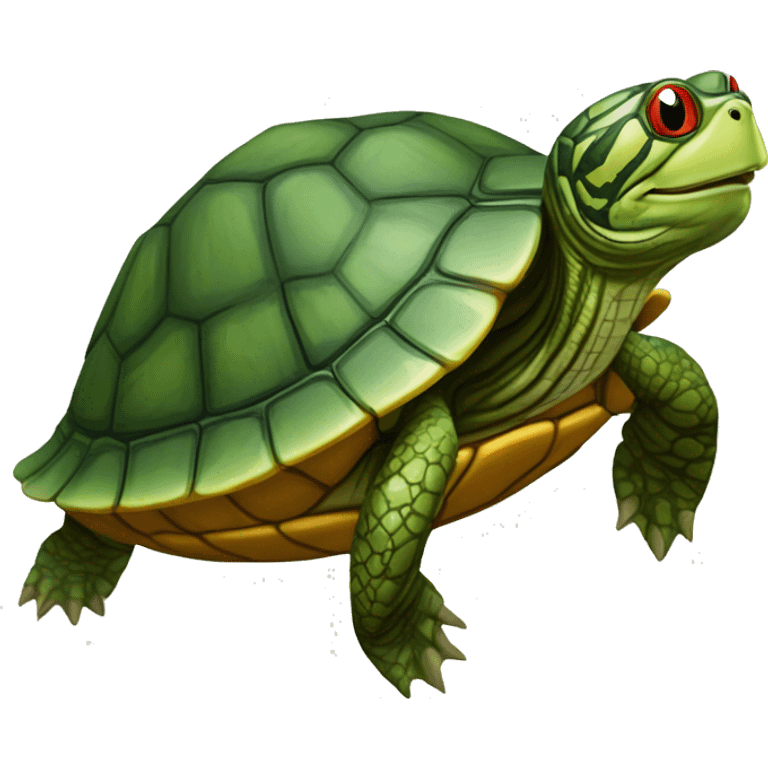 Red Eared Slider turtle terrapin emoji