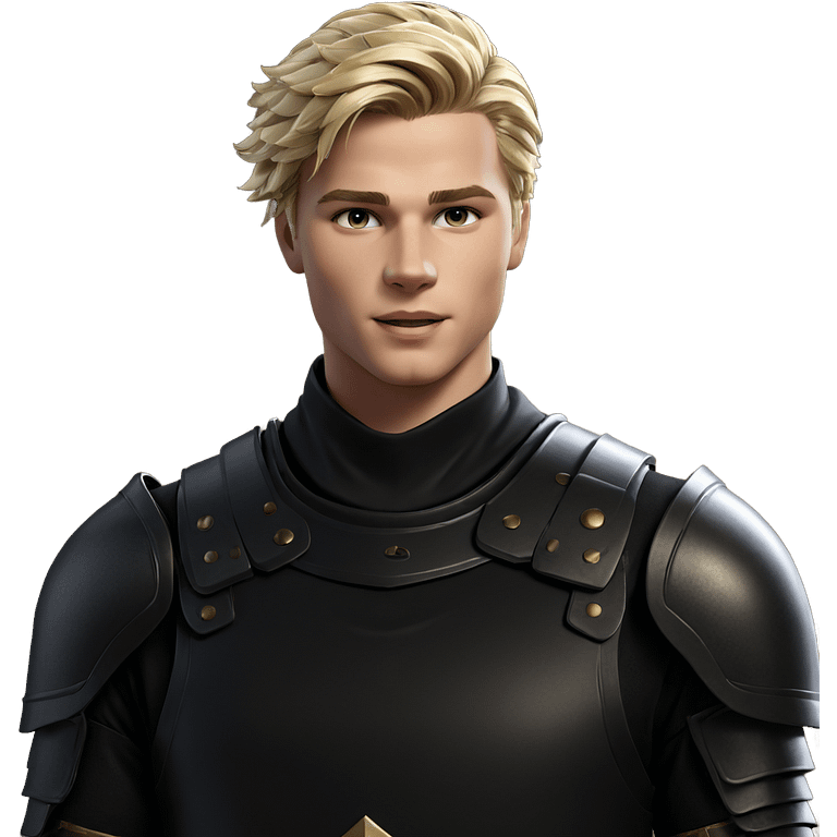 blonde boy in armor emoji