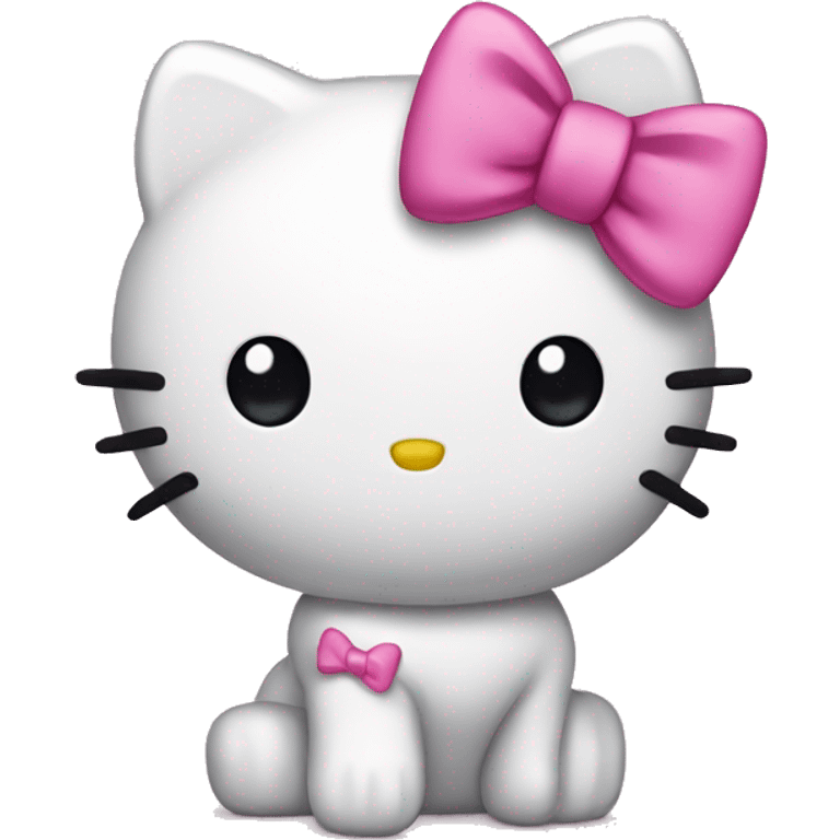 hello kitty with pink bow emoji