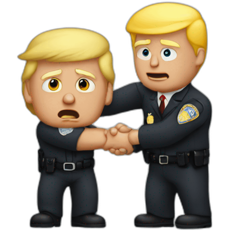 trump-getting-arrested emoji