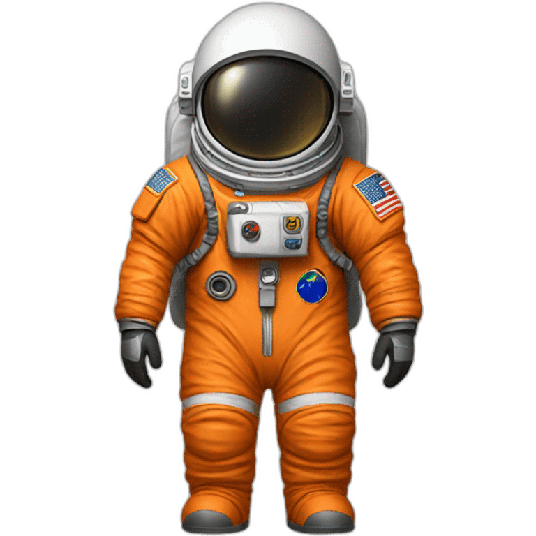 astronaut orange suit emoji