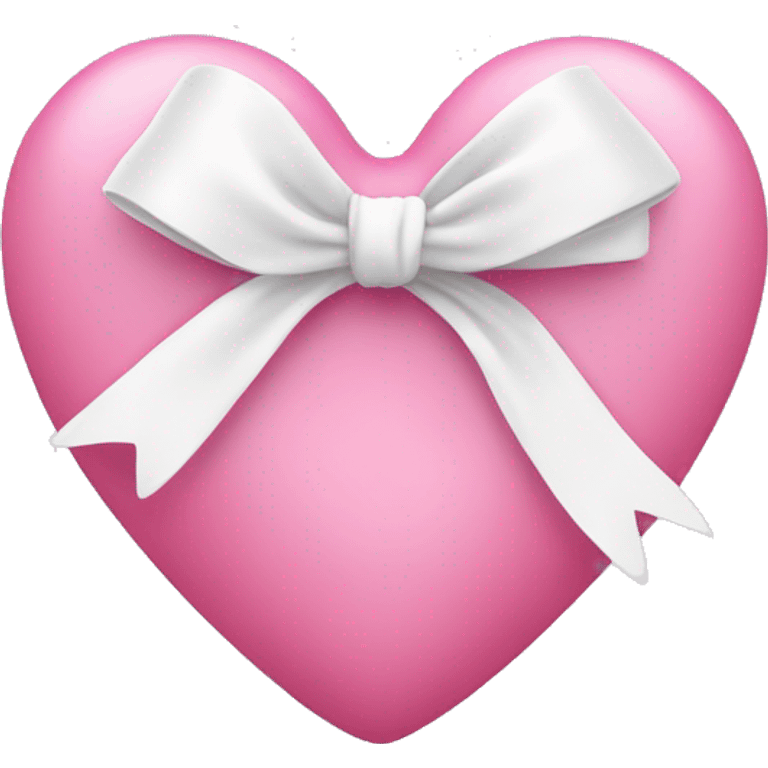 pink heart with white bow emoji