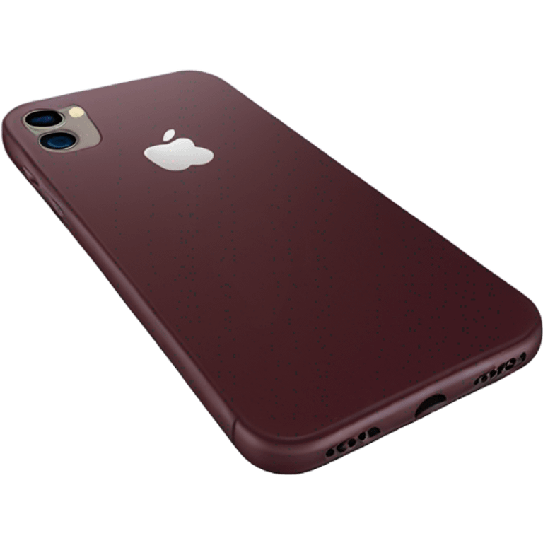 Burgundy iPhone emoji