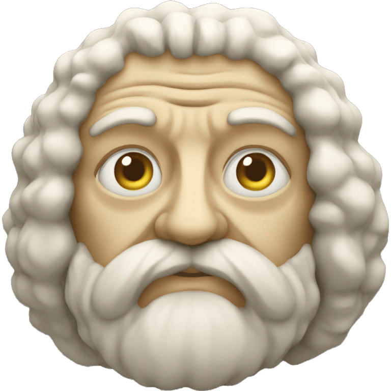 archimedes face in stone  emoji