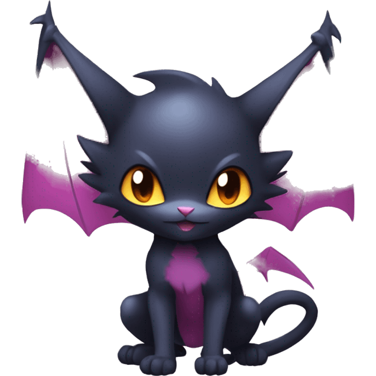 Cool Cute Edgy Chibi Bat-Cat-Noivern-Noibat-Litten-Pokémon-Fakémon-hybrid emoji