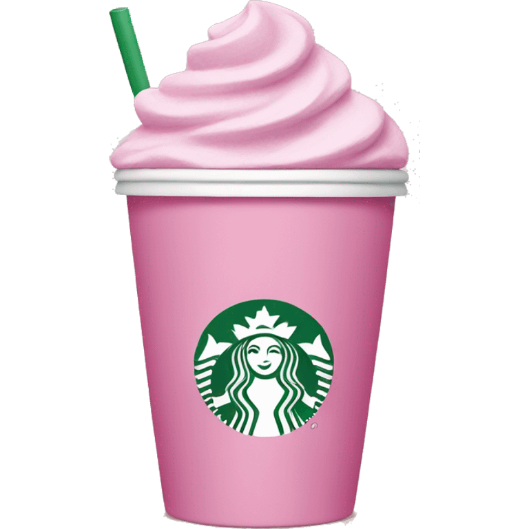 Pink Starbucks cup  emoji