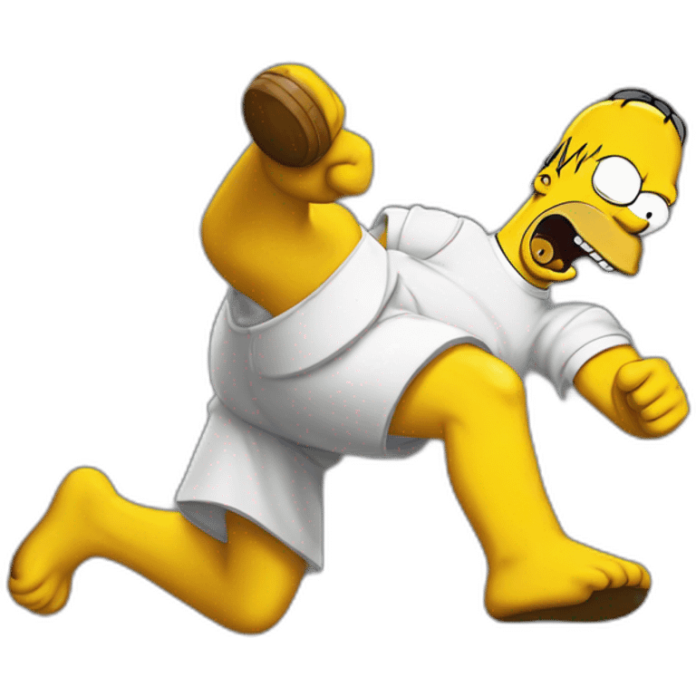 Homer Simpson fight emoji