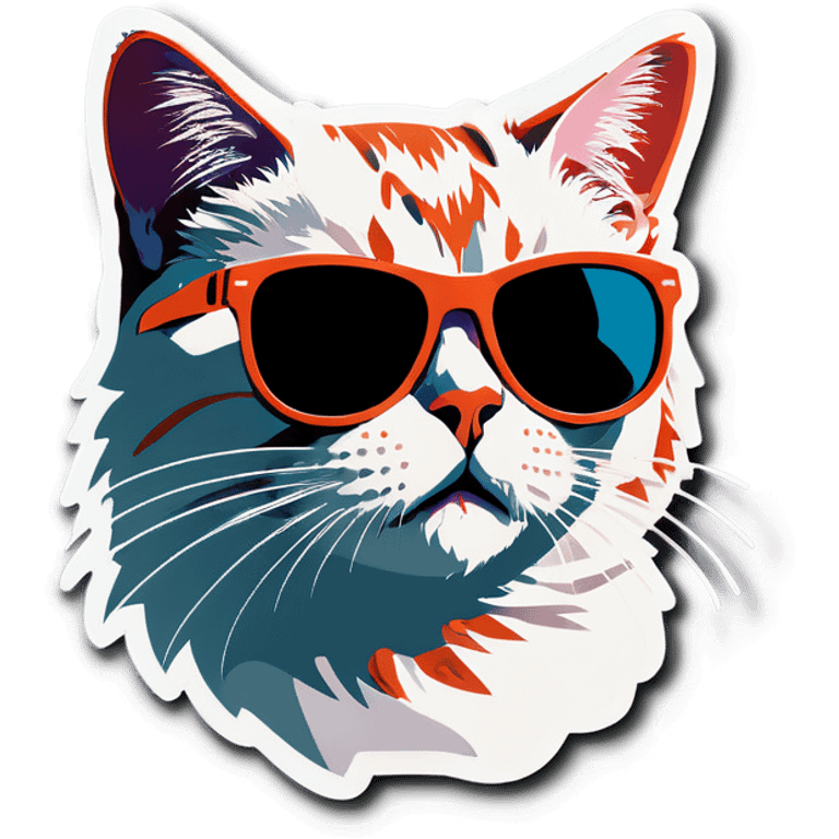 Cat with sunglasses emoji