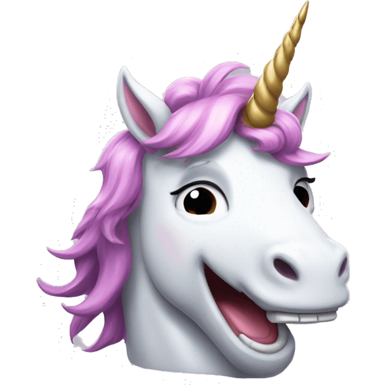 laughing unicorn  emoji