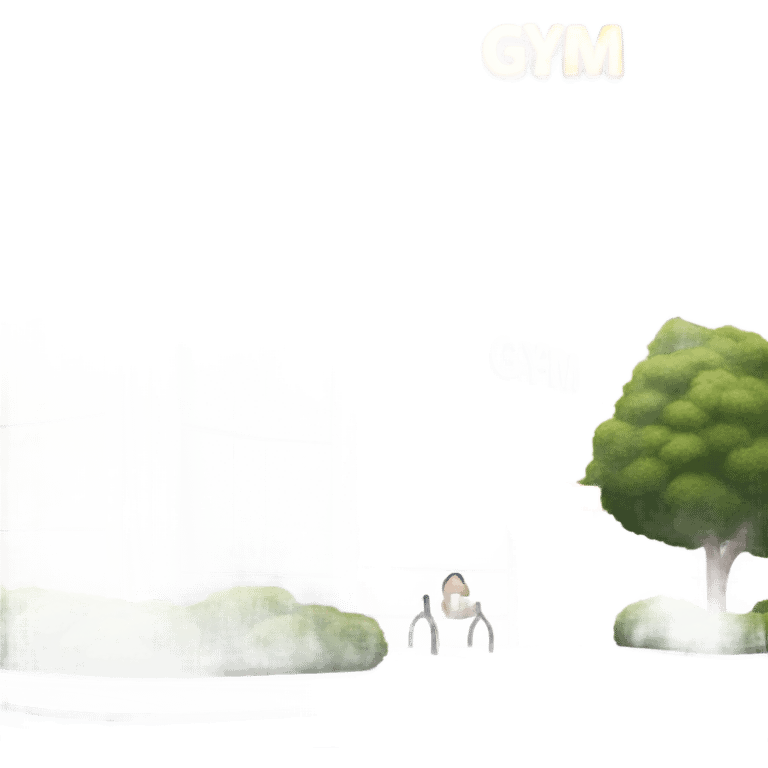  building with gym written on it emoji