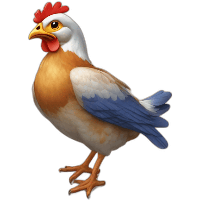 Poussin sur cœur emoji