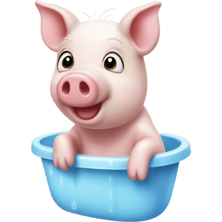 Shower pig emoji