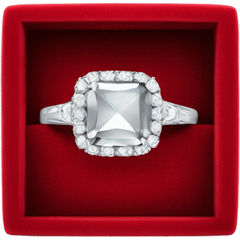 diamond ring inside red box emoji