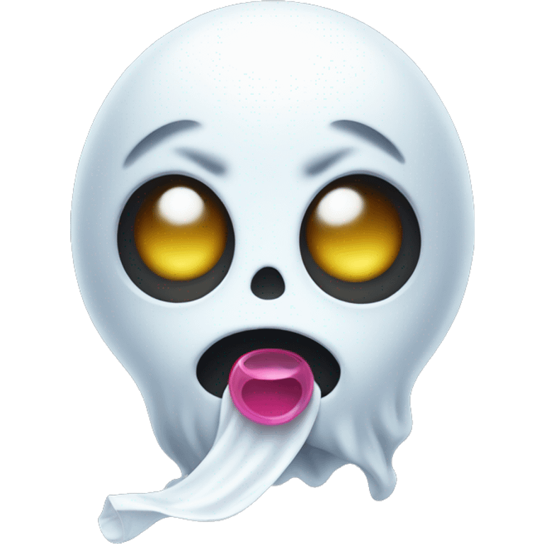 Ghost with pacifier emoji