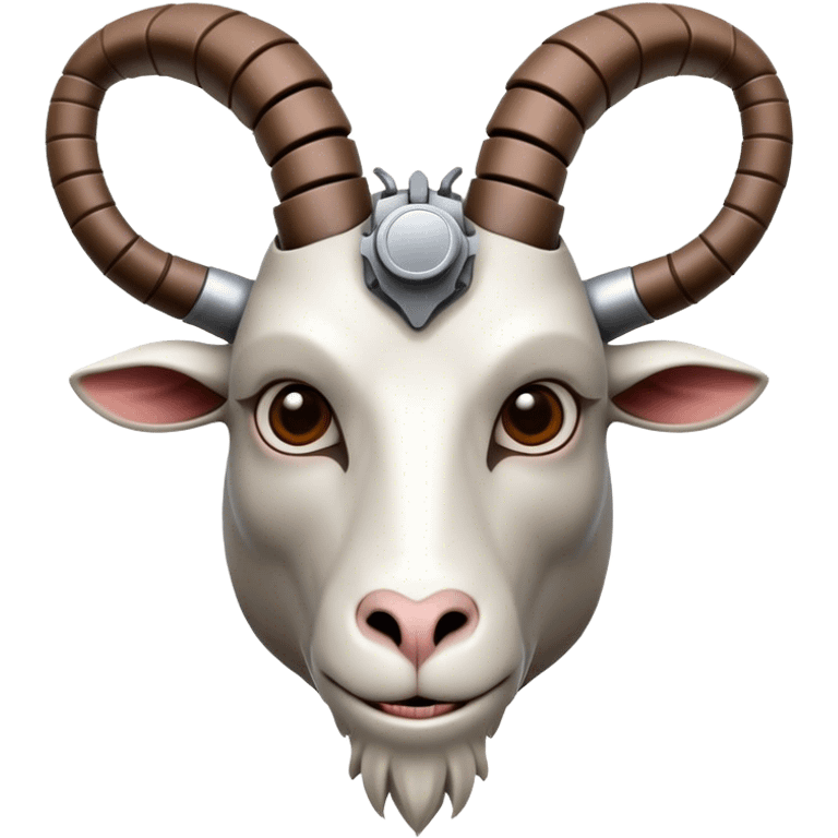 Mechanical Goat(Ram) man 2/3 up view emoji