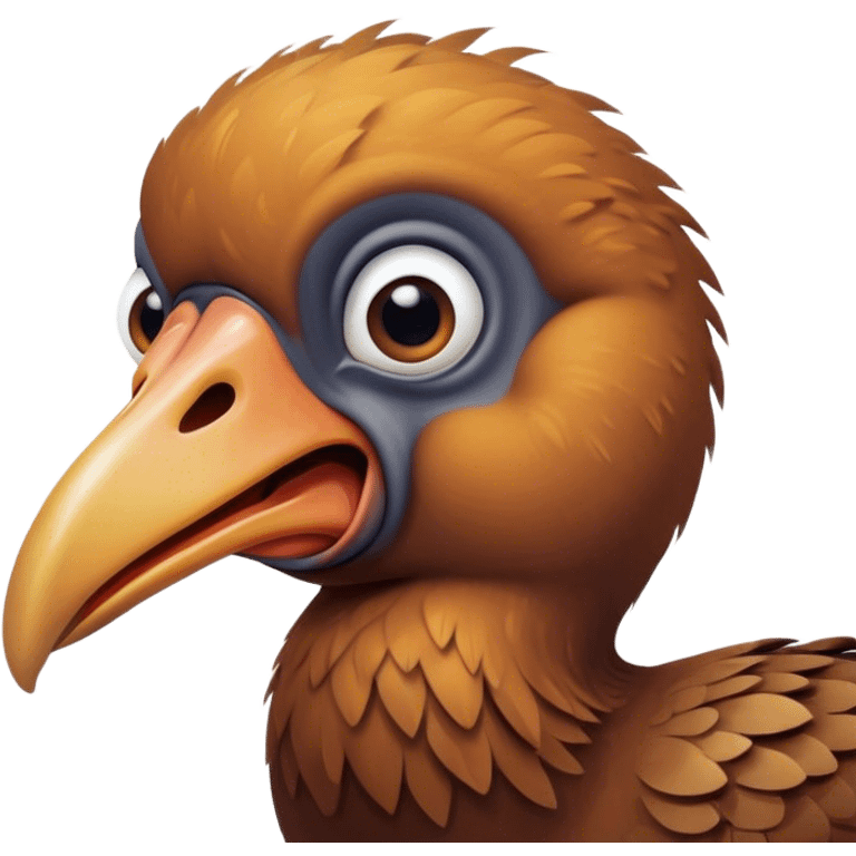 Angry realistic Mauritius dodo emoji