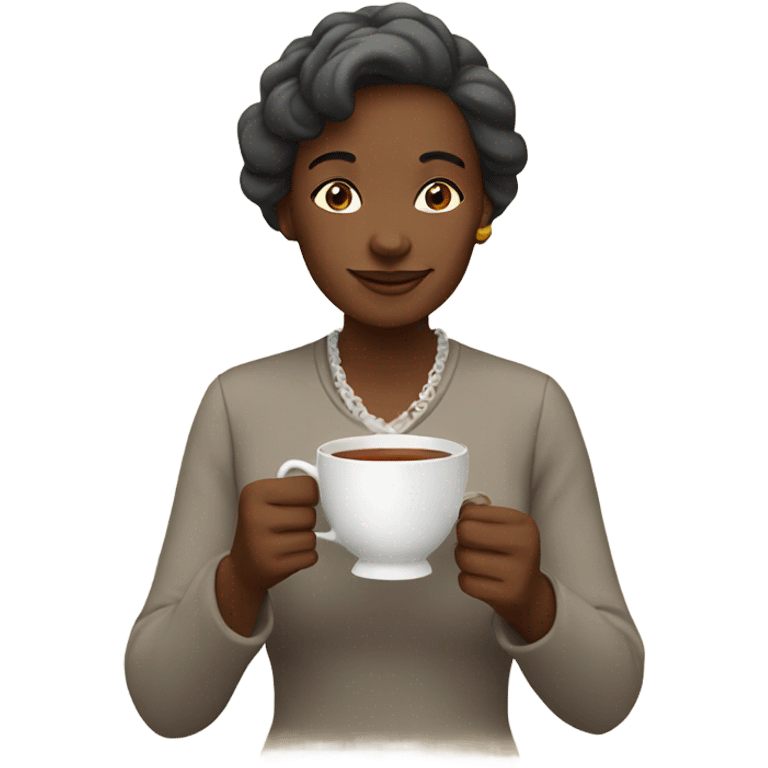 Women drinking tea emoji