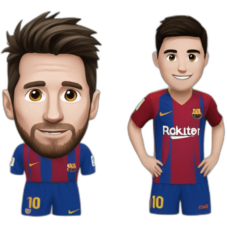 Messi and Pedri emoji