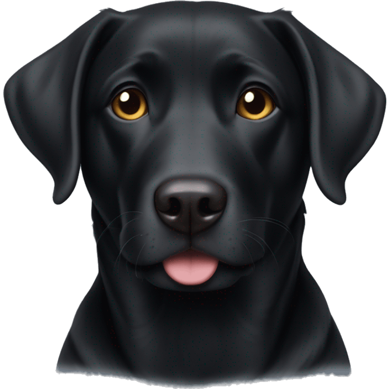 black lab mix precious face emoji