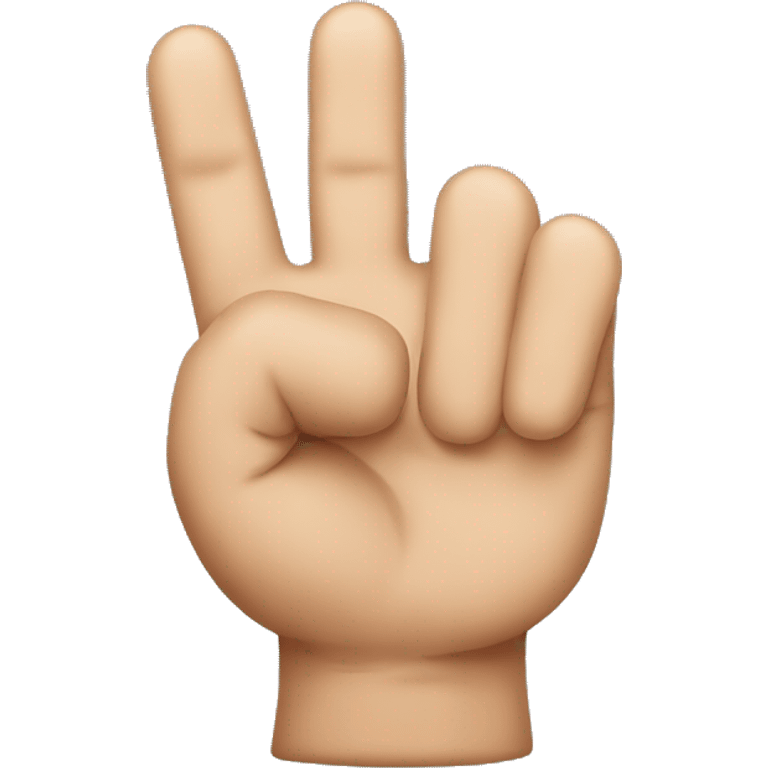 Serbian three fingers emoji