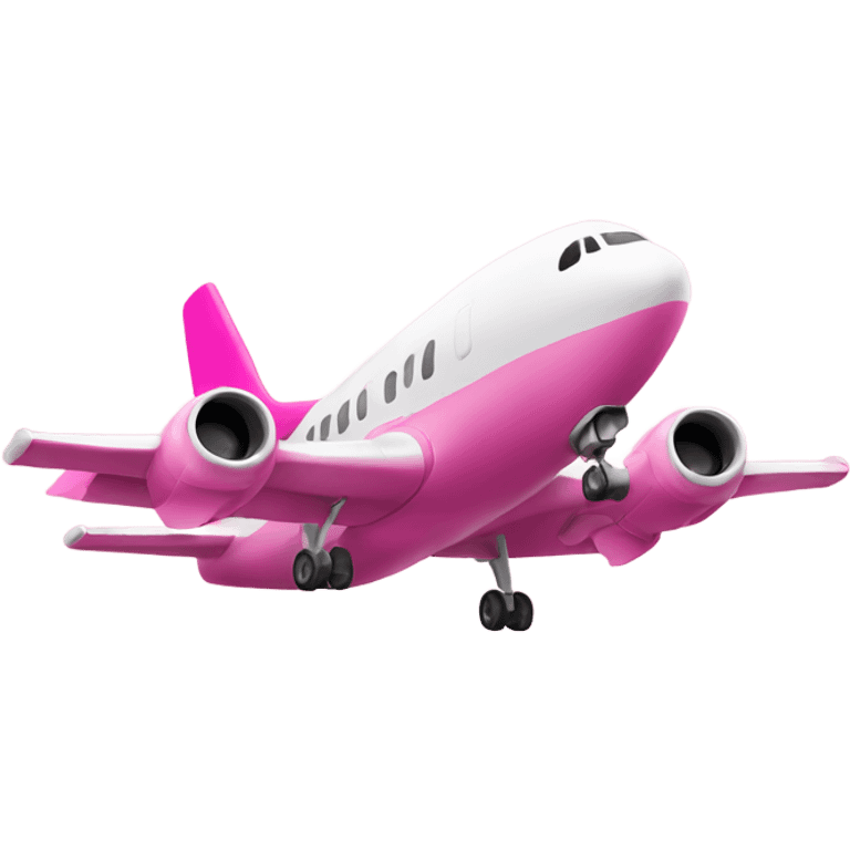 pink airplane emoji