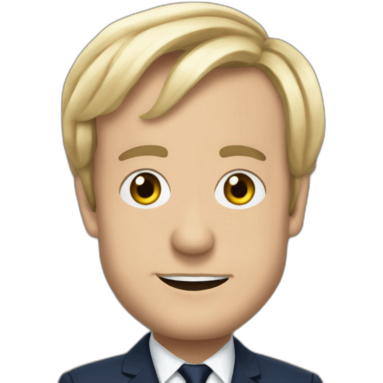 Macron Emmanuel  marine lepen emoji