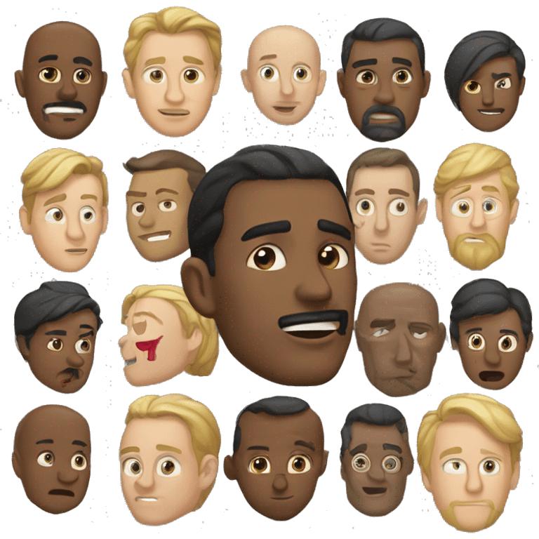 Ногти черные квадратные emoji