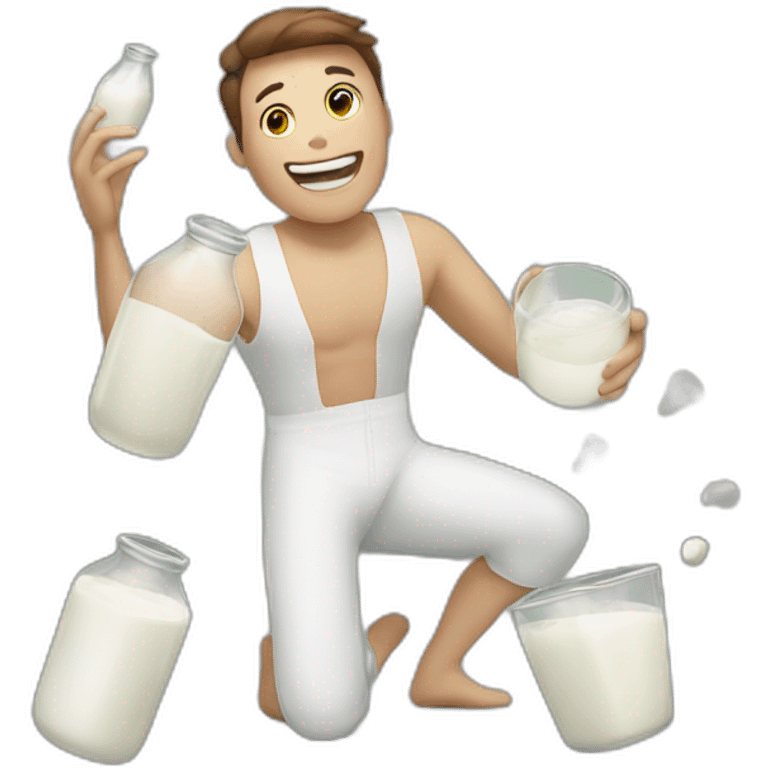 person juggling milk bottles emoji