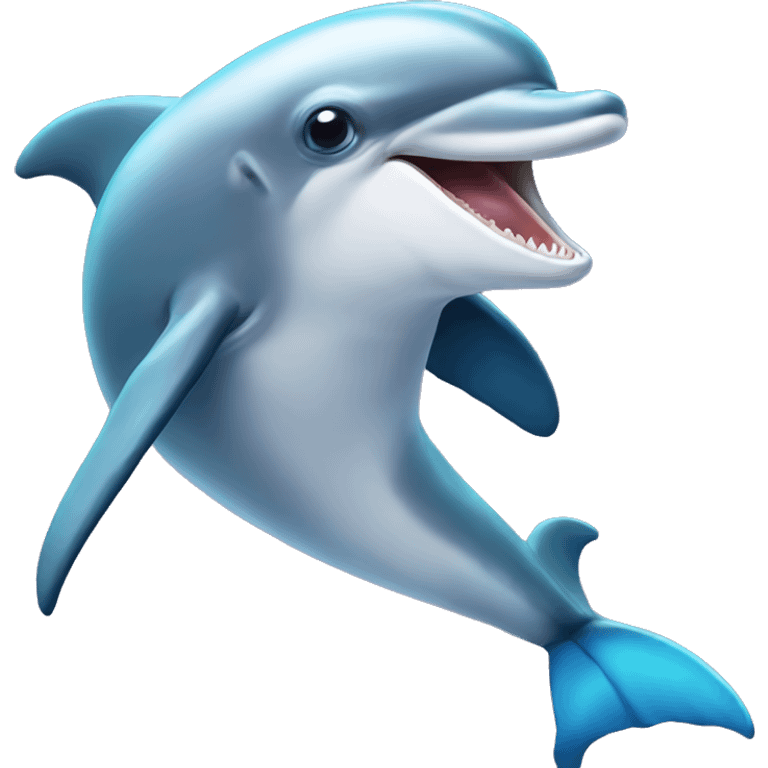 dolphin eating fish emoji