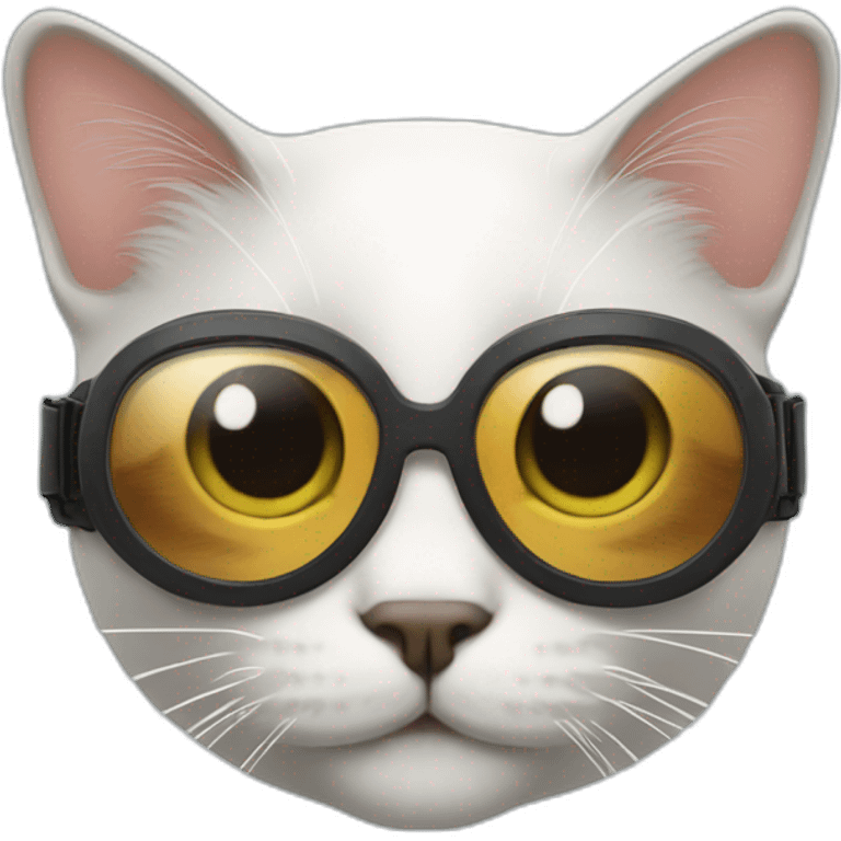 Cat with goggles emoji