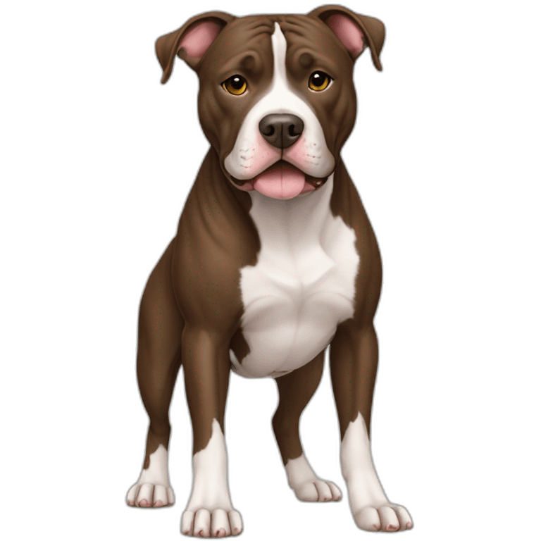 Dog-american-pit-bull-terrier-full-body emoji