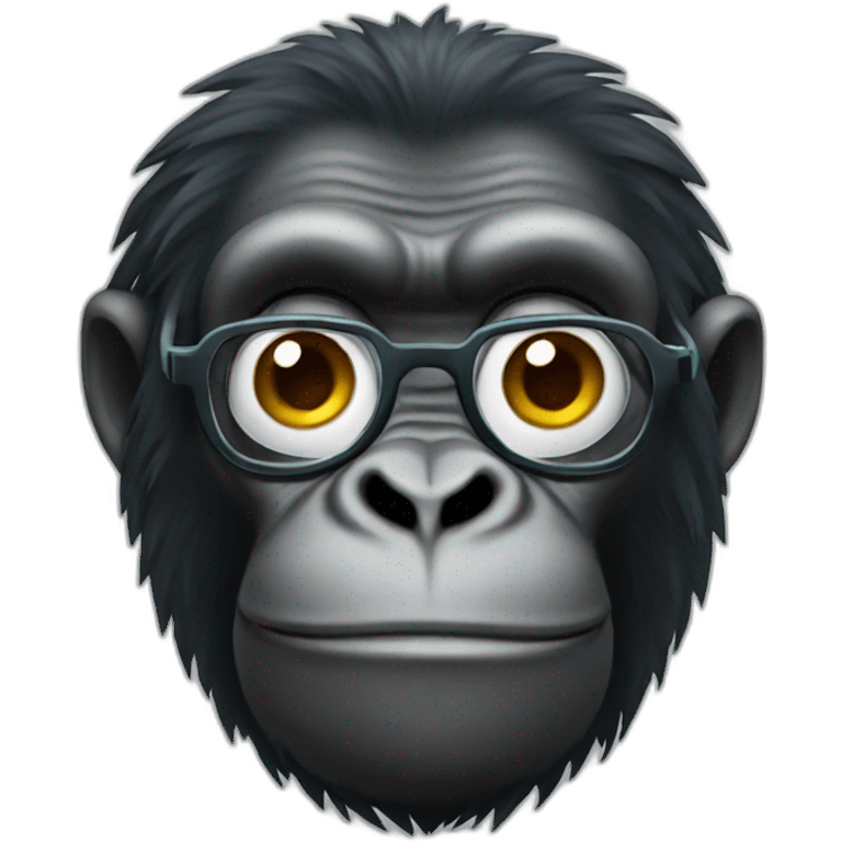 scientist gorilla emoji