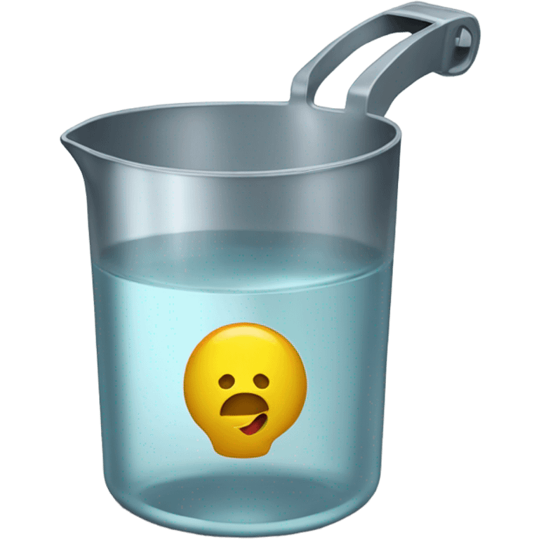 metal measuring cup full of water emoji