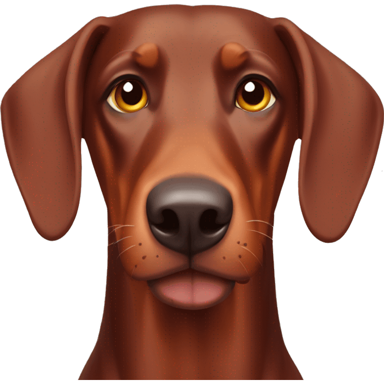 Red Doberman  emoji