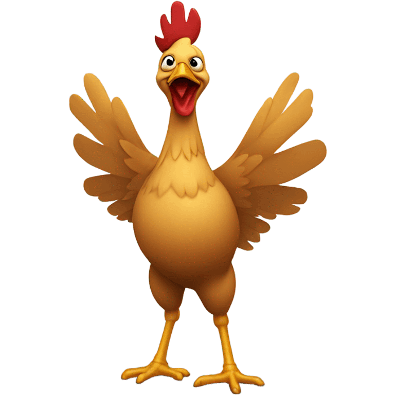 chicken dancing emoji