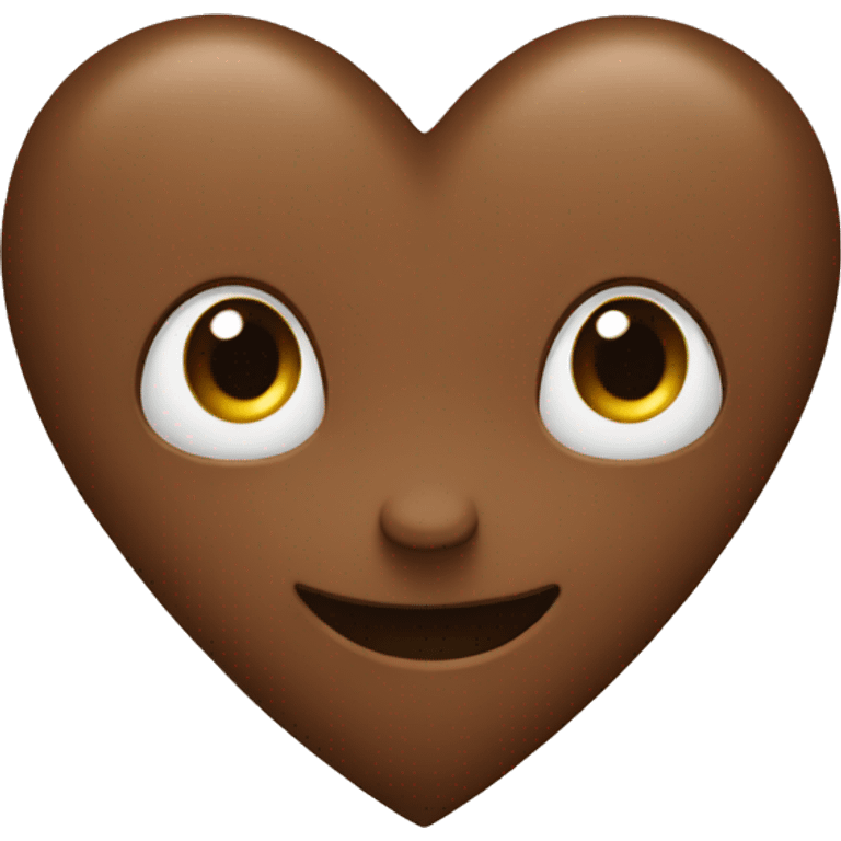 Brown heart emoji