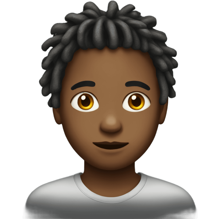 boy with locs hair portrait emoji