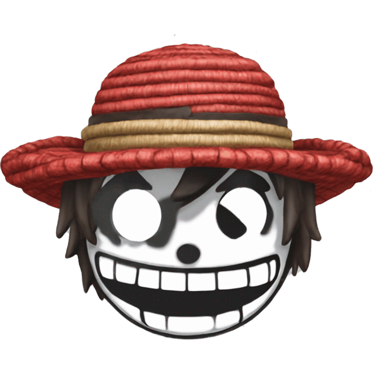 Luffy Gear 5 chapeau de paille rouge  emoji