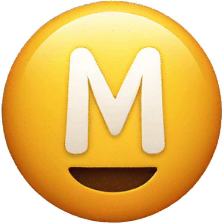 Pill with m logo on it emoji