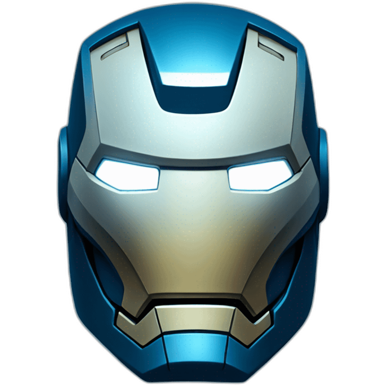 Iron Man Blue Powerfull emoji