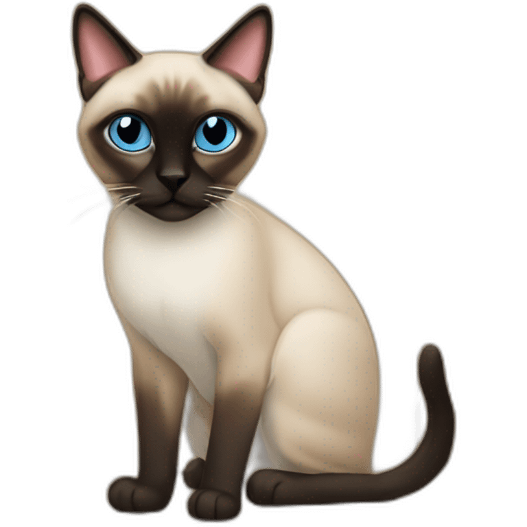 siamese cat behind a door emoji