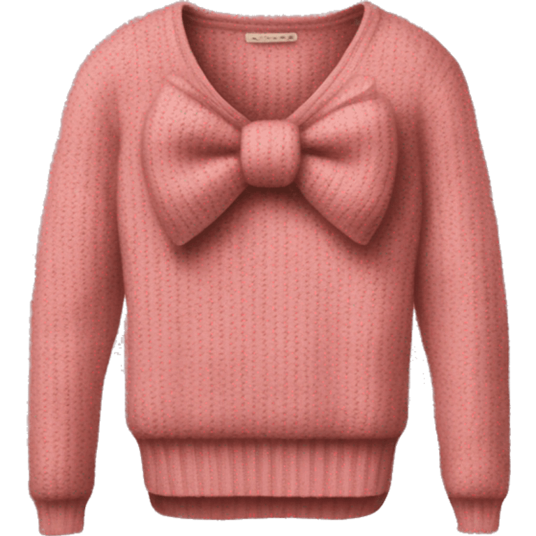 Coquette bow sweater  emoji