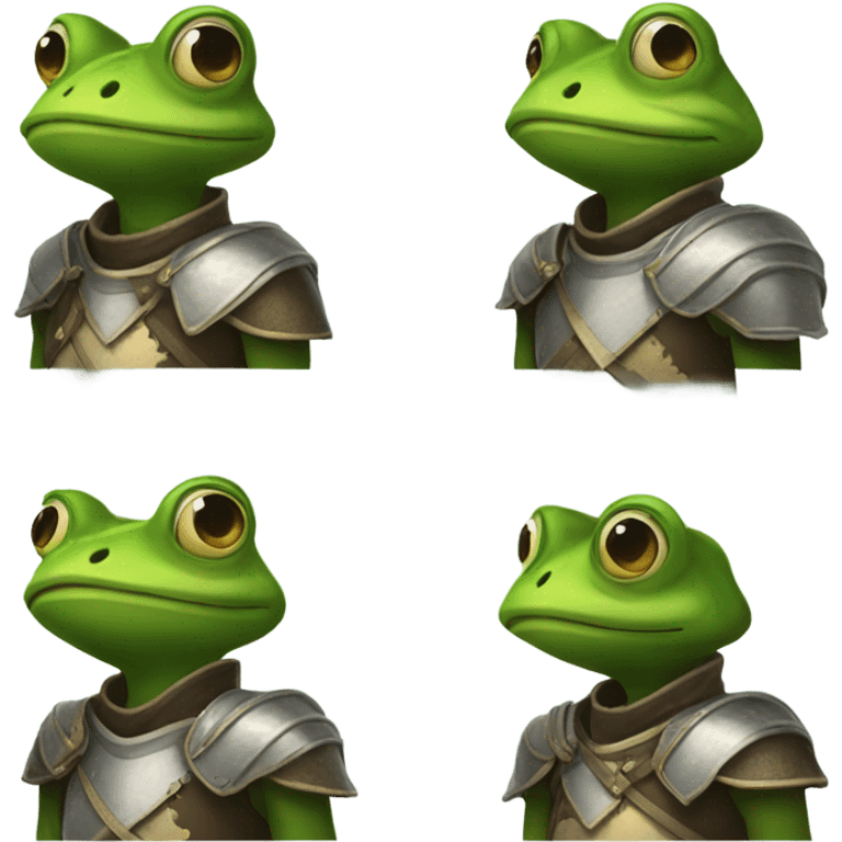 Frog knight emoji