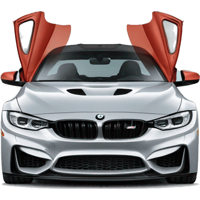 BMW m4 comp with large grill emoji