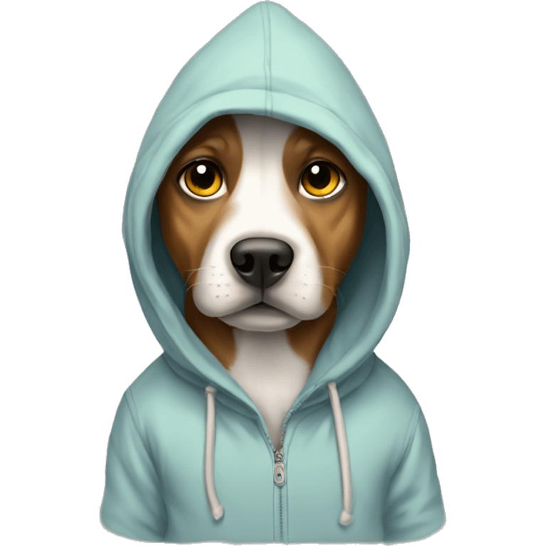 Dog in a hoodie emoji