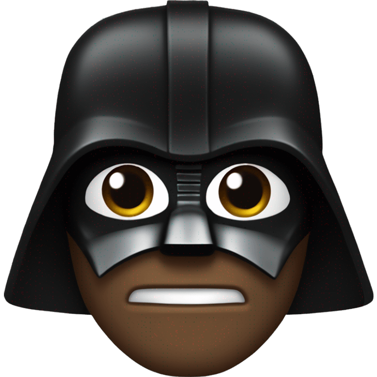 une tête de dark vador emoji