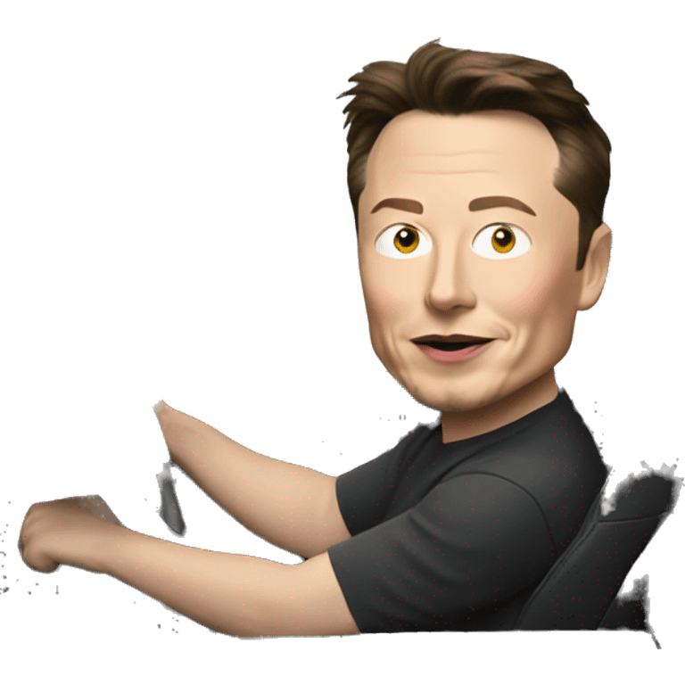 elon musk driving honda emoji