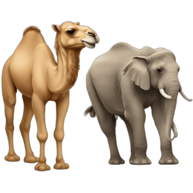 Camel with elephant emoji