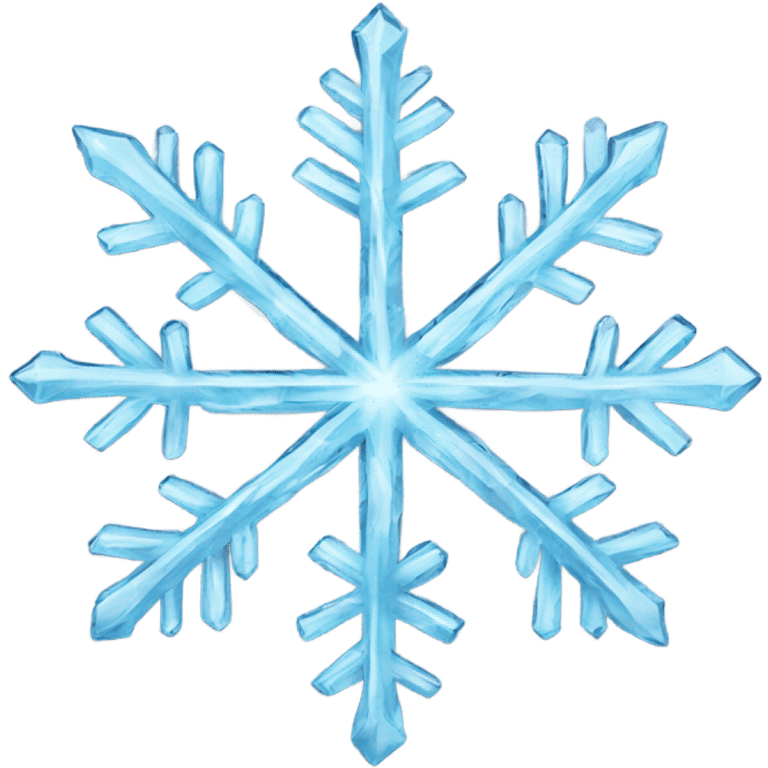 A crystal snowflake emoji